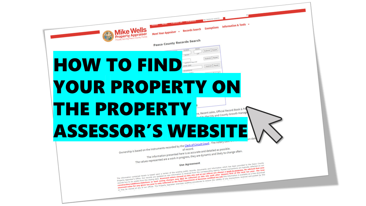 How to Sell Vacant Land in Florida - Find Your Property's Parcel Number